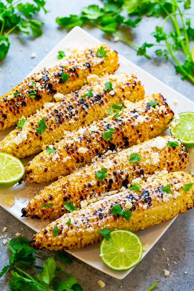 photo of Mexican street corn